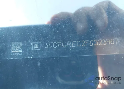 2015 Chevrolet Silverado 1500 1Lt from USA, damaged, VIN 3GCPCREC2FG323967